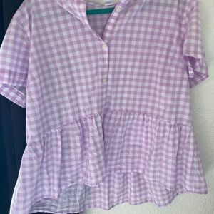 Gingham blouse